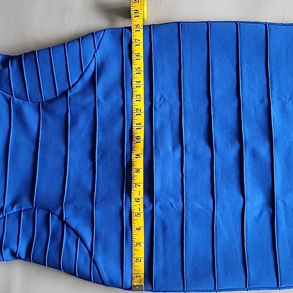 Ted Baker Charlii Mid Blue Stretch Bodycon Jersey Sheath Dress TB 4 US 10 $295 - Picture 7 of 13